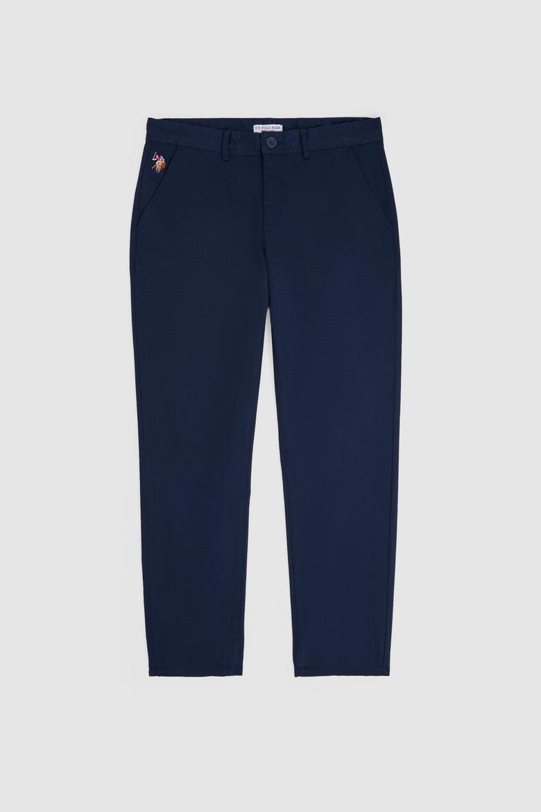Erkek Lacivert Regular Fit Kanvas Pantolon - 50322310220