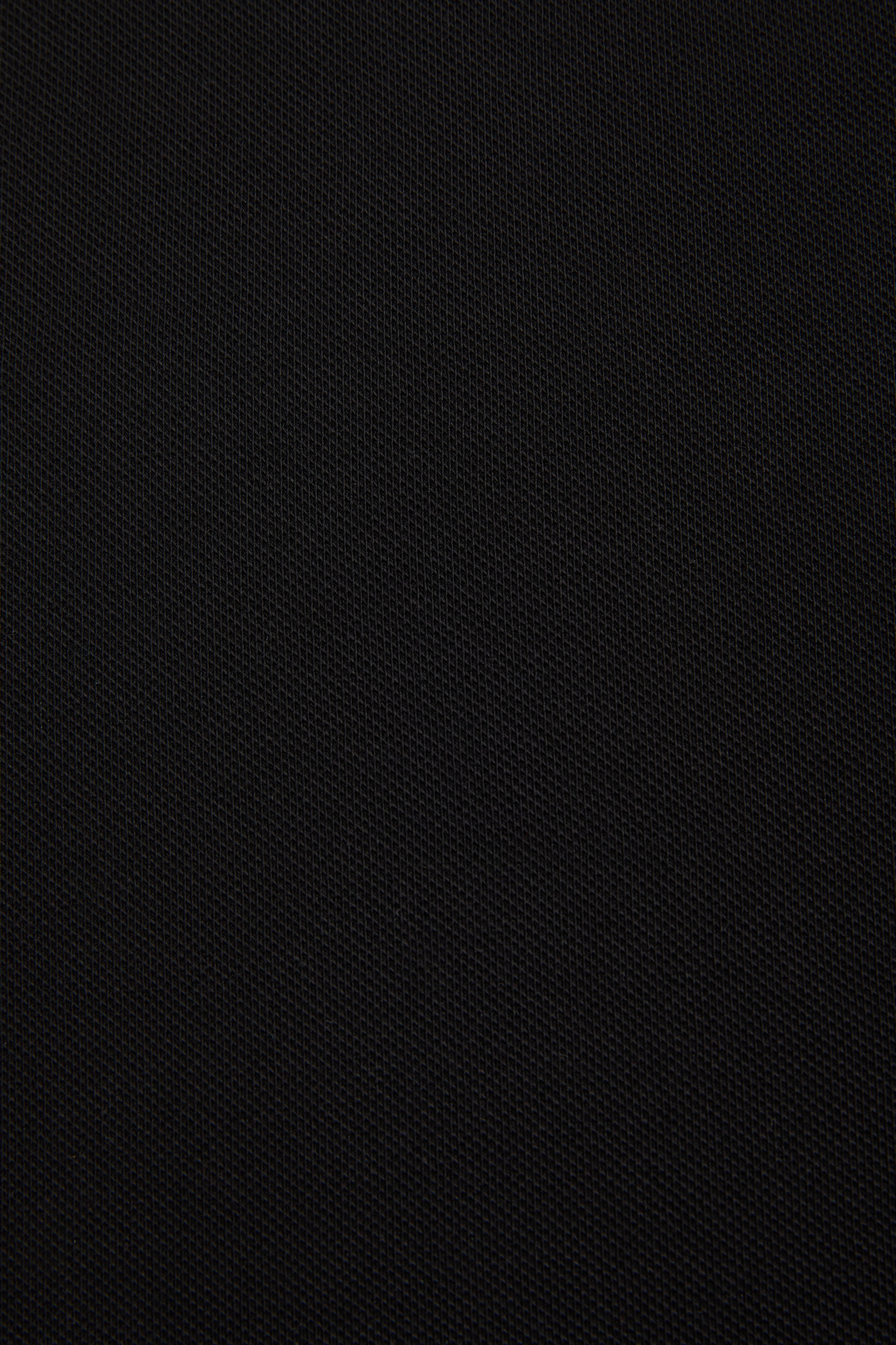 Erkek Siyah Slim Fit Polo Yaka Basic Tişört