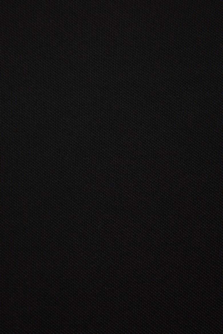 Erkek Siyah Slim Fit Polo Yaka Basic Tişört - 50322384043
