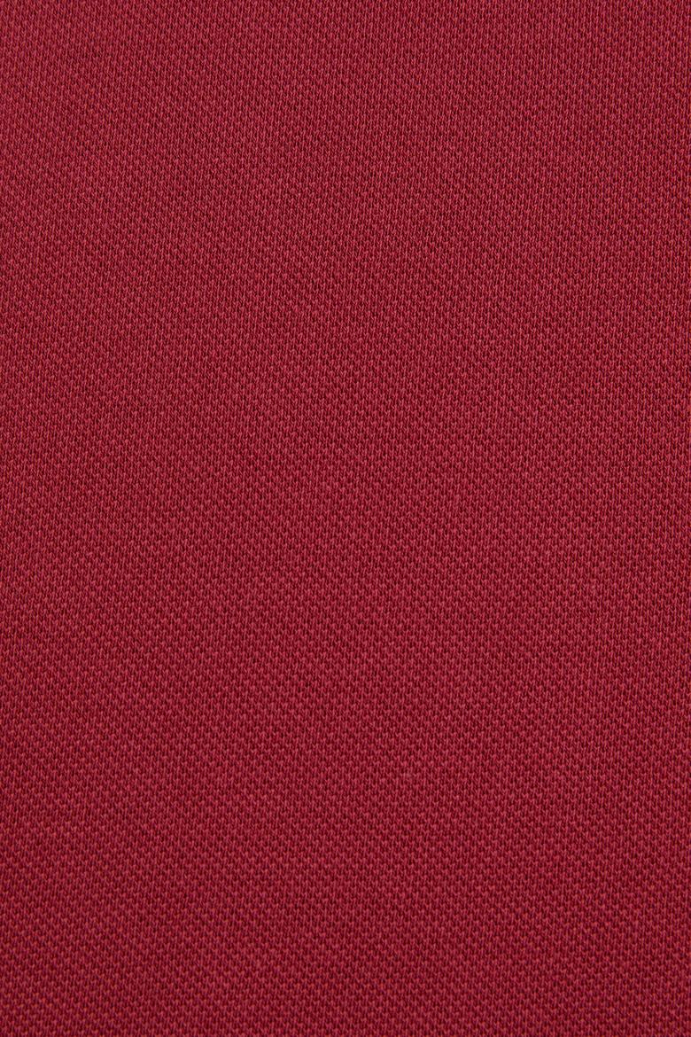 Erkek Slim Fit Polo Yaka Vişne Basic Tişört - 50324998021