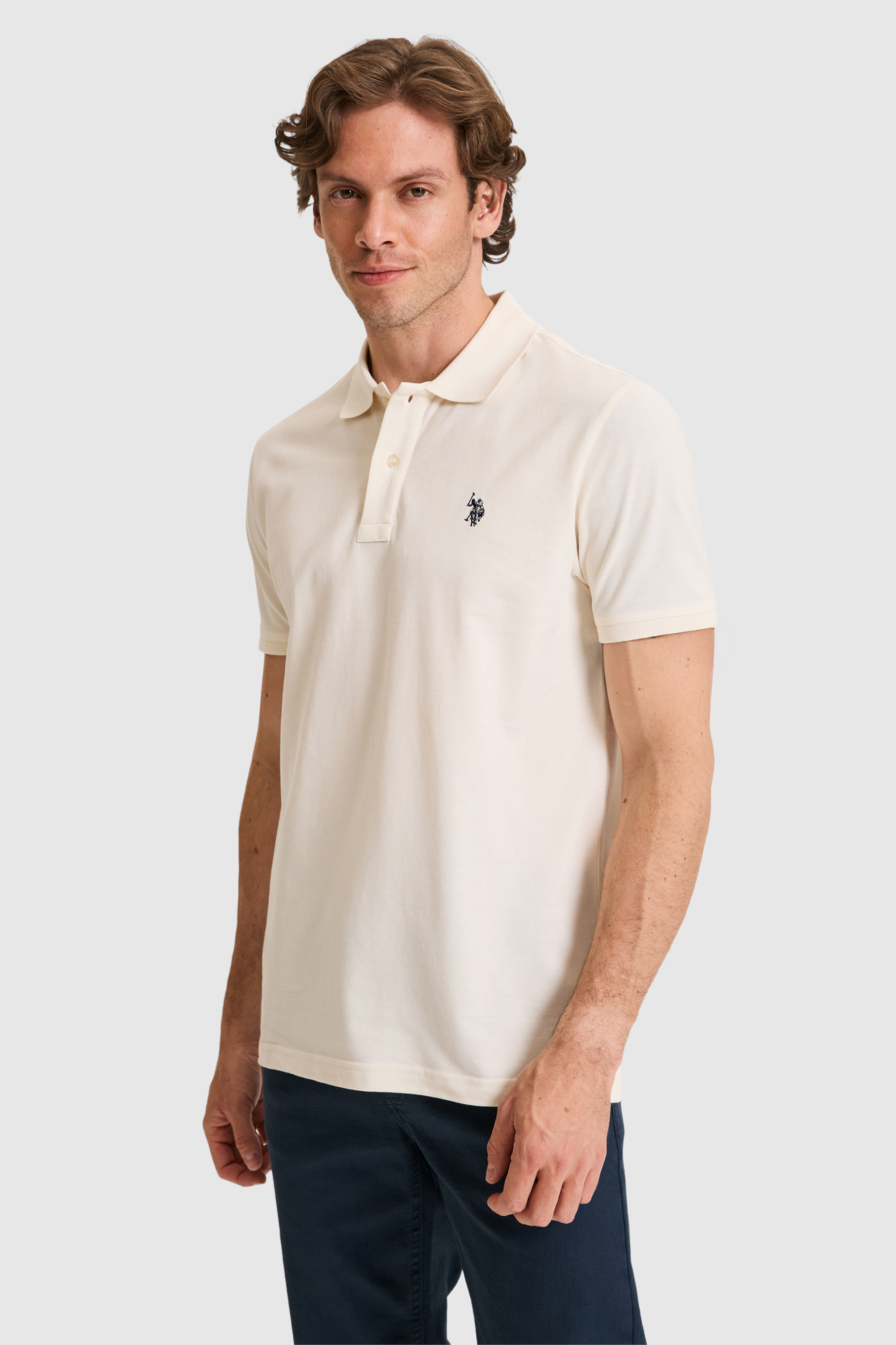 Erkek Krem Basic Tişört - 50322347275