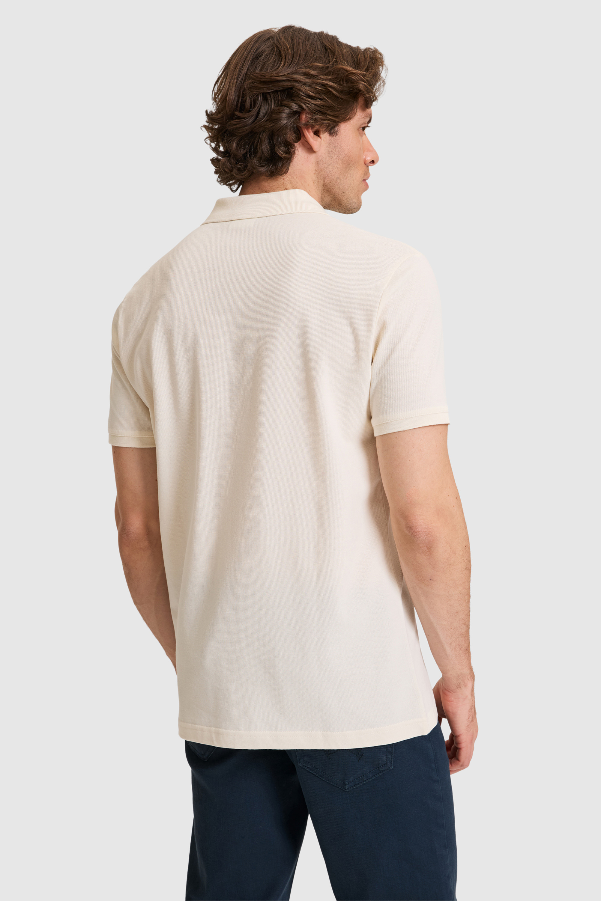 Erkek Krem Basic Tişört - 50322347275