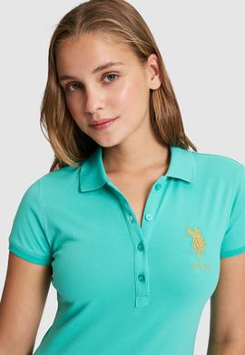 Kadın Mint Polo Yaka Mini Boy Örme Elbise - 50297457040