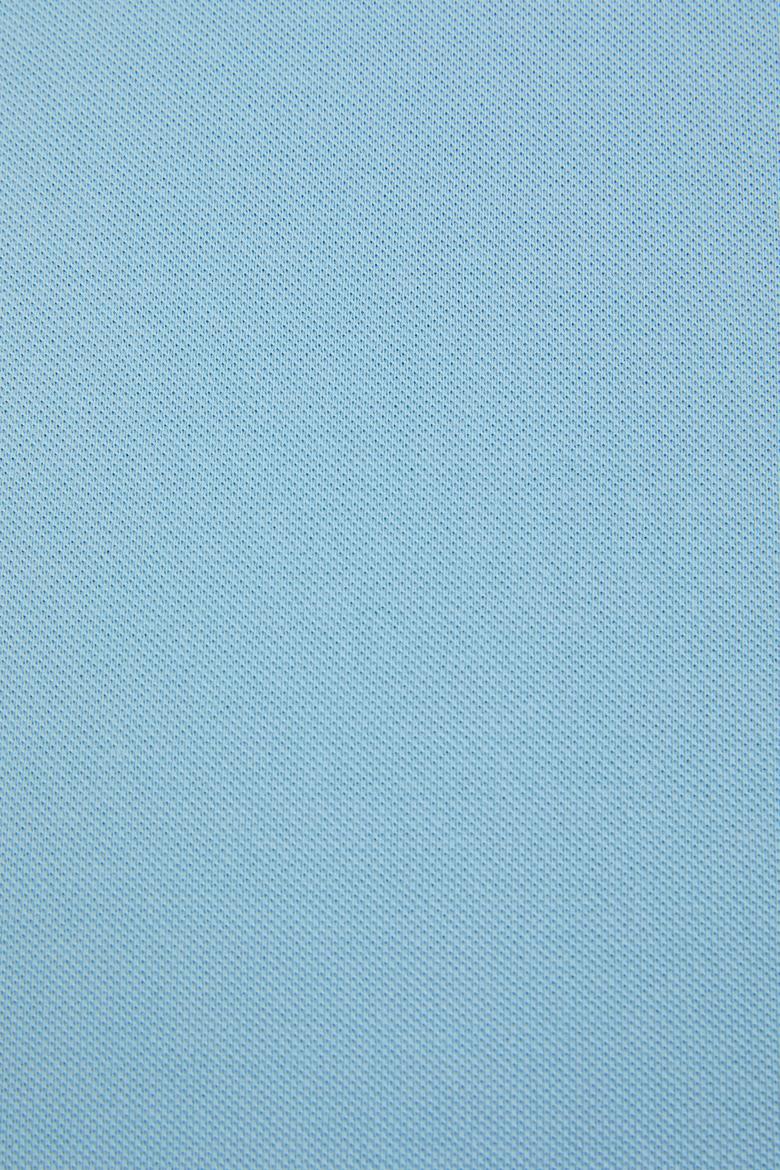 Erkek Slim Fit Polo Yaka Mavi Basic Tişört - 50322347062