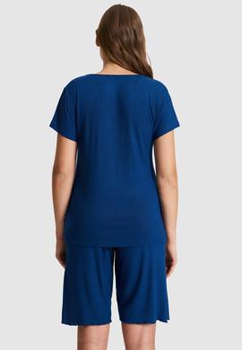 Kadın İndigo Pijama Takımı - 50326528003