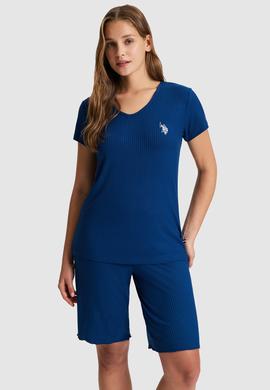 Kadın İndigo Pijama Takımı - 50326528003