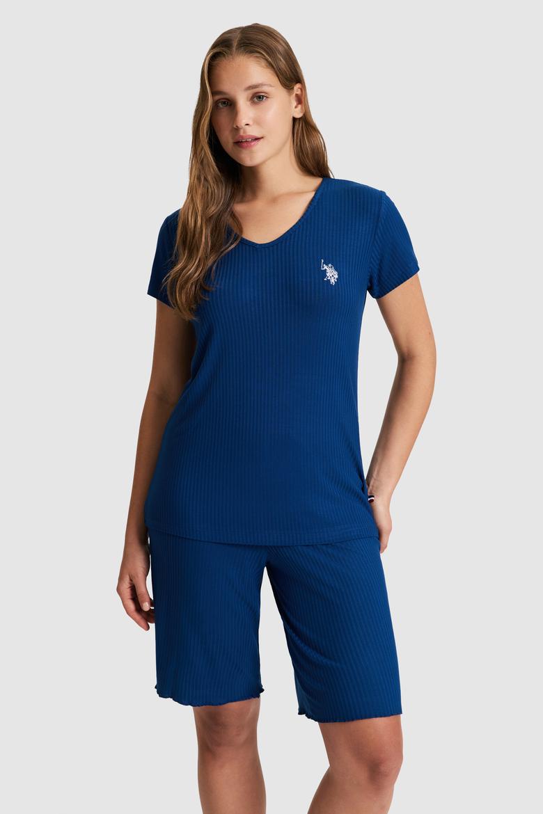 Kadın İndigo Pijama Takımı