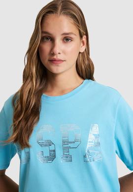 Kadın Aqua Bisiklet Yaka Basic Tişört - 50321690009
