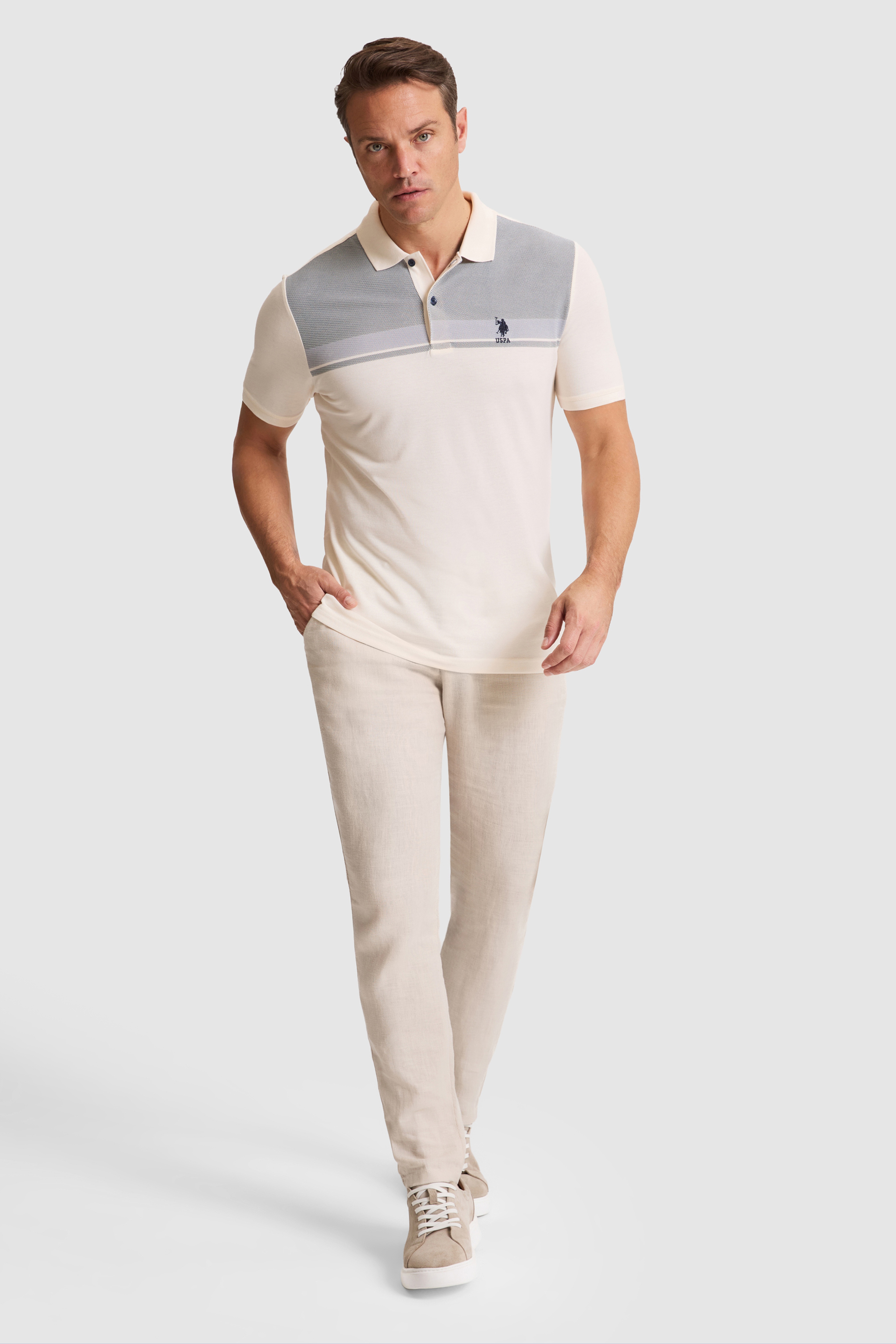 Erkek Lacivert Regular Fit Polo Yaka Tişört