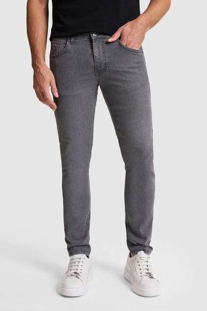 Erkek Gri Jean Pantolon