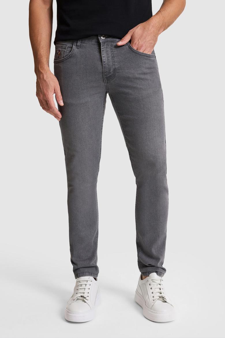 Erkek Gri Jean Pantolon - 50321553021