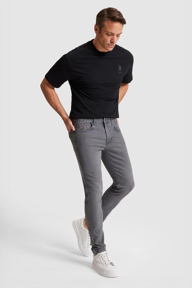 Erkek Gri Jean Pantolon - 50321553021
