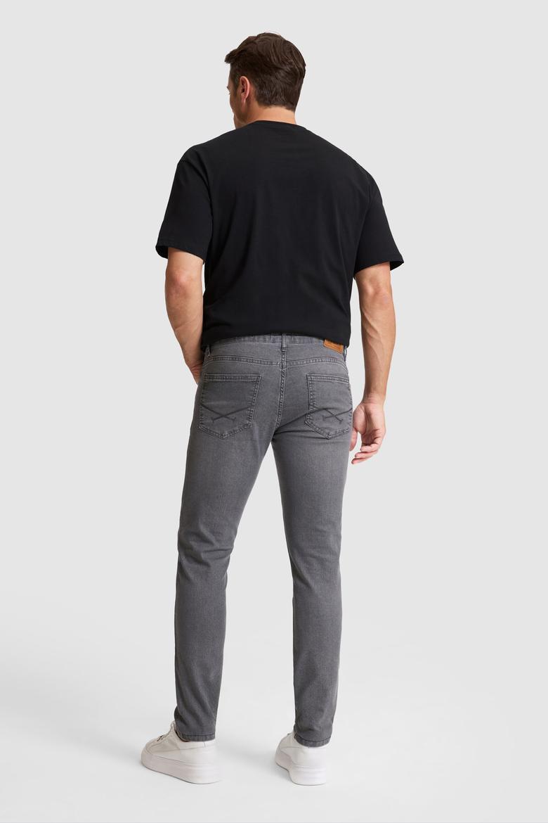 Erkek Gri Jean Pantolon - 50321553021