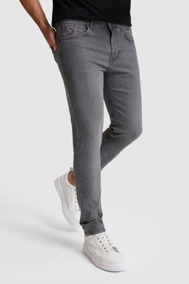 Erkek Gri Jean Pantolon - 50321553021