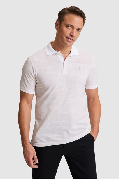 Erkek Açık Gri Regular Fit Polo Yaka Tişört