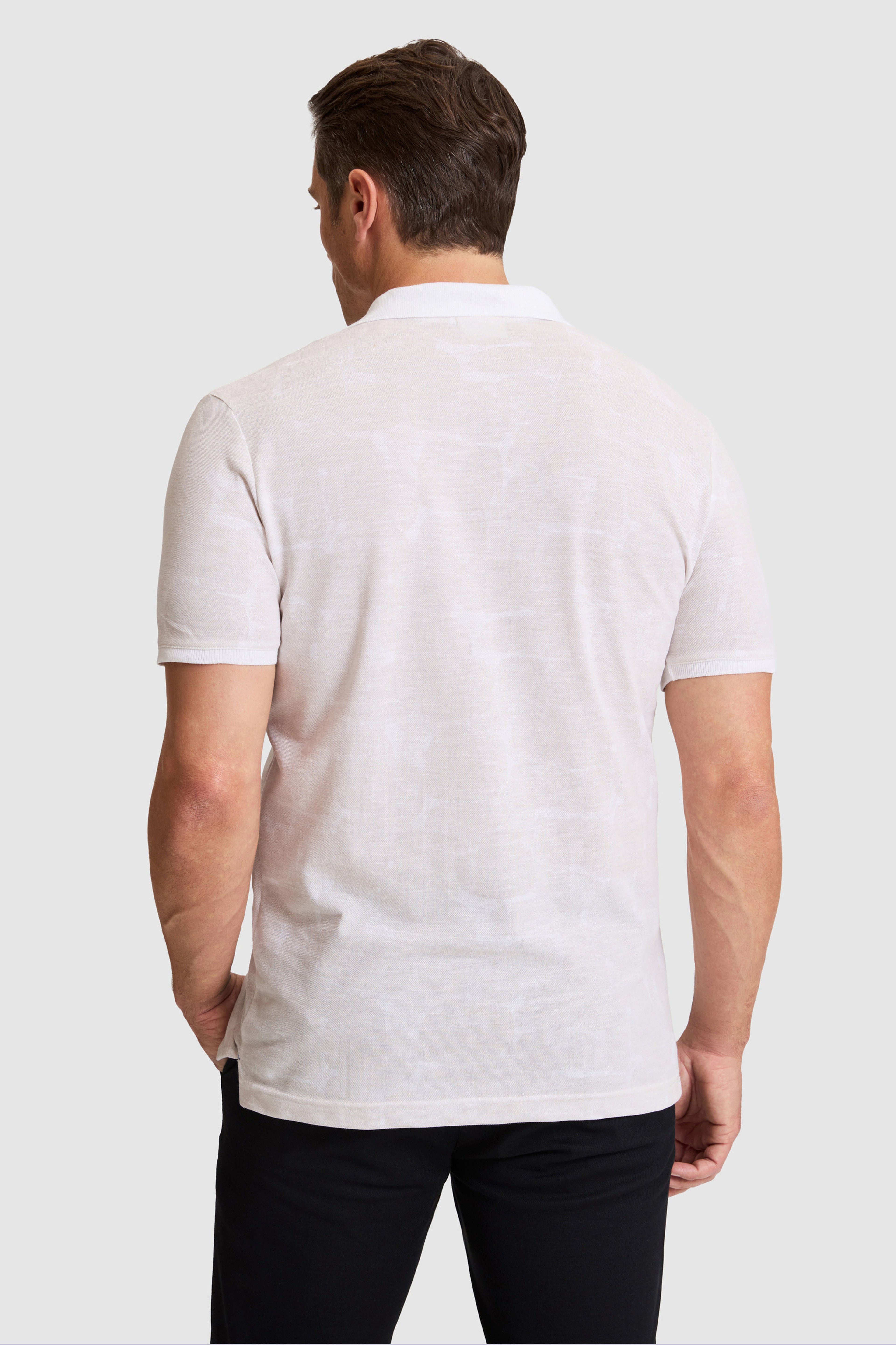 Erkek Açık Gri Regular Fit Polo Yaka Tişört - Image 5