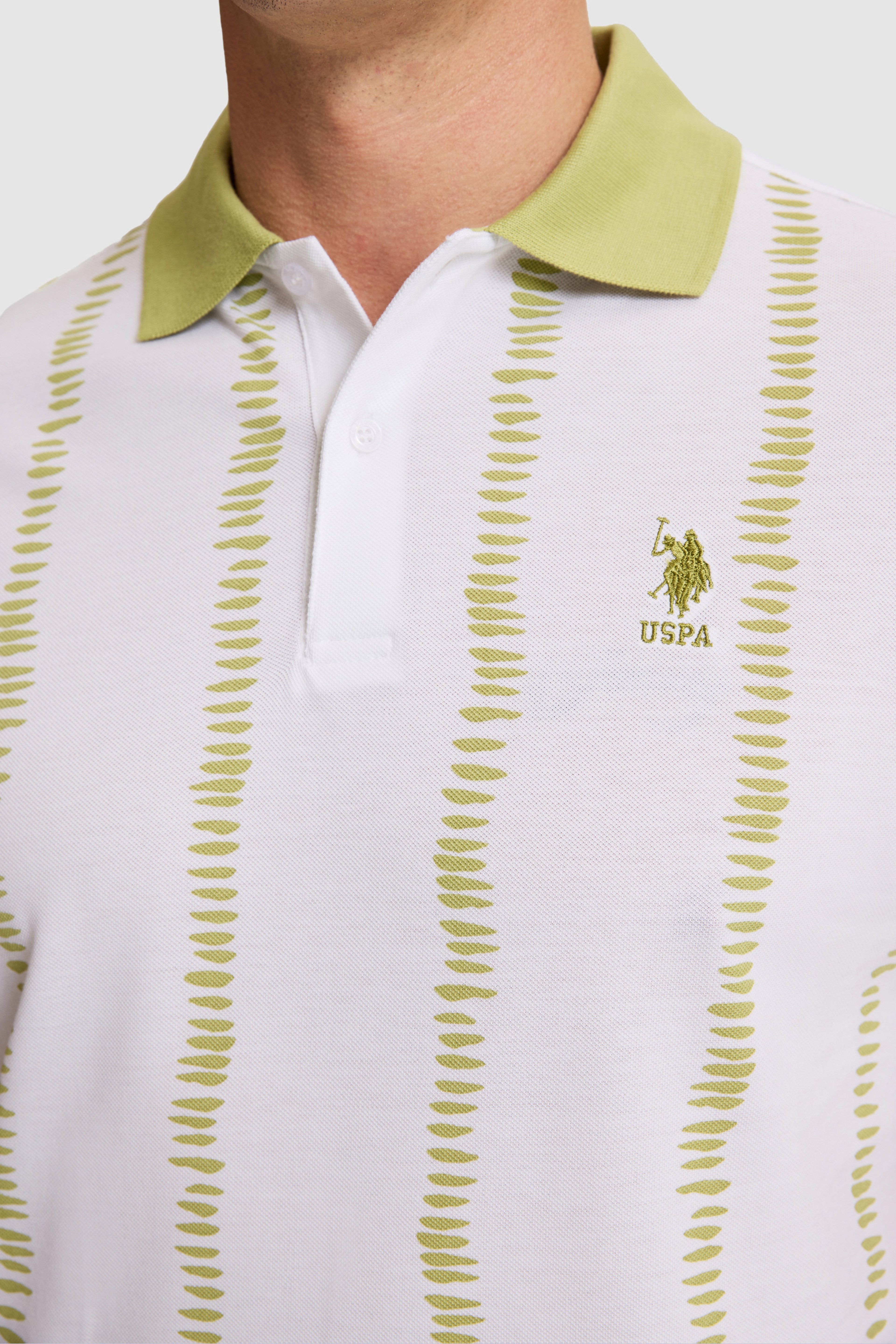 Erkek Yeşil Regular Fit Polo Yaka Tişört - Image 6