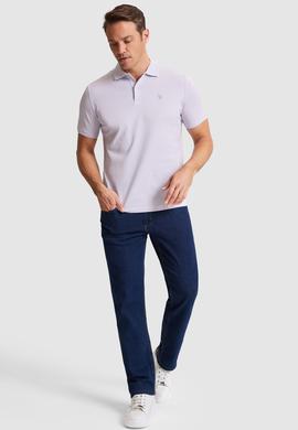 Erkek Lila Basic Tişört - 50324938187