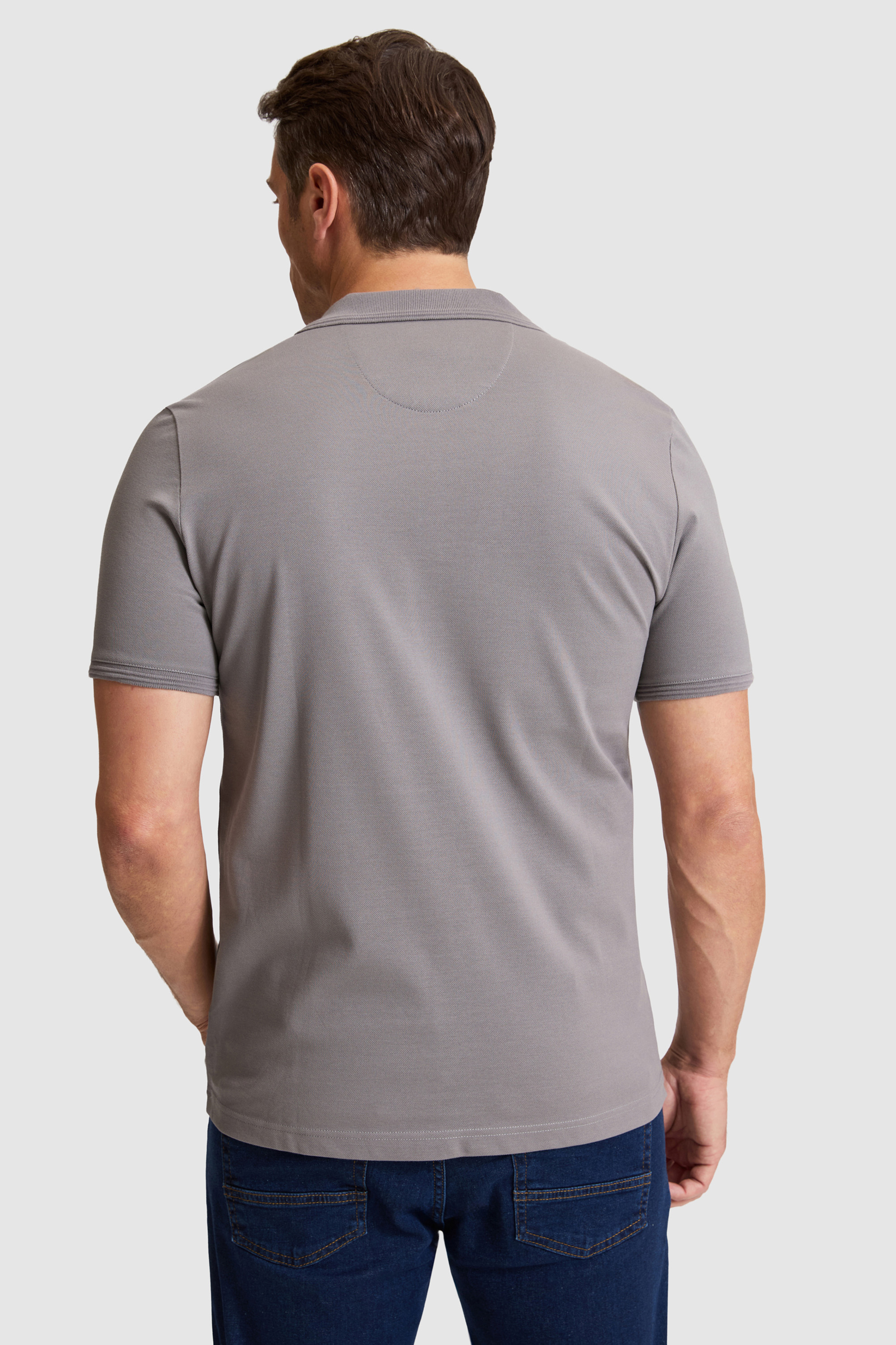 Erkek Gri Basic Tişört - 50324938061