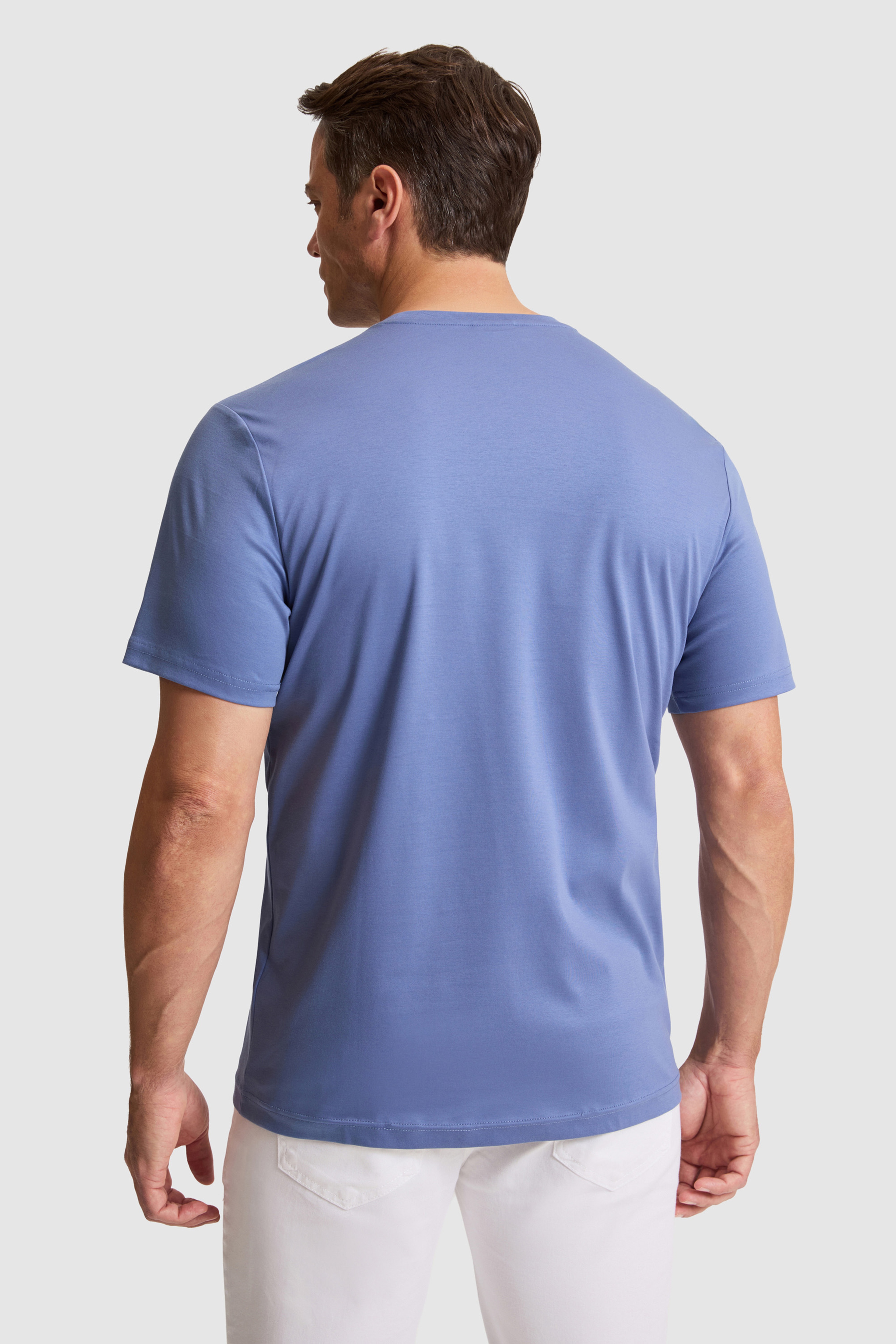 Erkek İndigoRegular Fit Bisiklet Yaka Basic Tişört