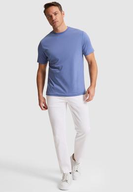 Erkek İndigo Basic Tişört - 50324943046