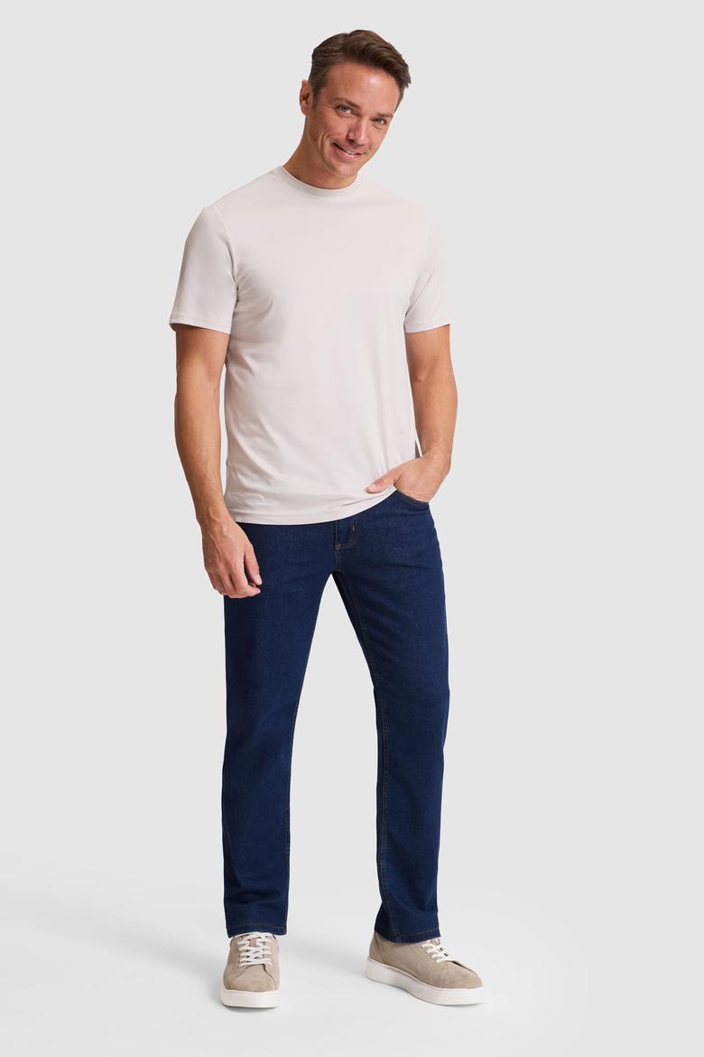 Erkek Açık Gri Basic Tişört - 50324943068