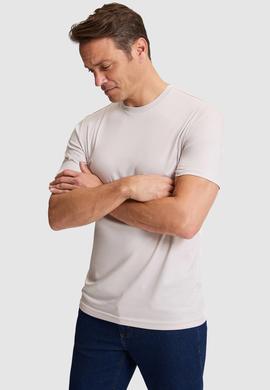 Erkek Açık Gri Basic Tişört - 50324943068
