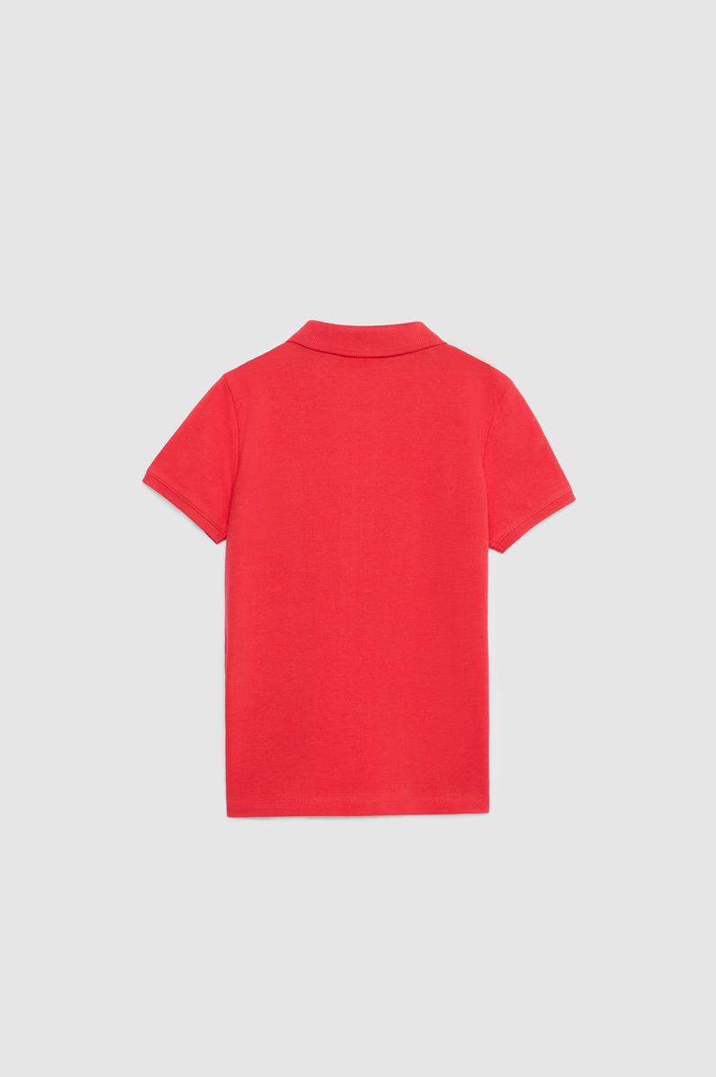 Erkek Çocuk Kırmızı Polo Yaka Basic Tişört