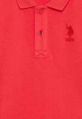 Erkek Çocuk Kırmızı Polo Yaka Basic Tişört - 50320118153