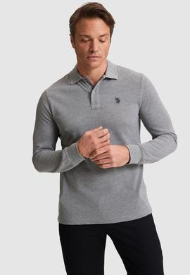 Erkek Gri Melanj Basic Sweatshirt - 50289051018