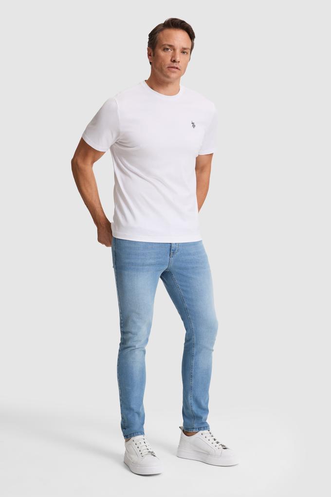 Erkek Açık Mavi Jean Pantolon