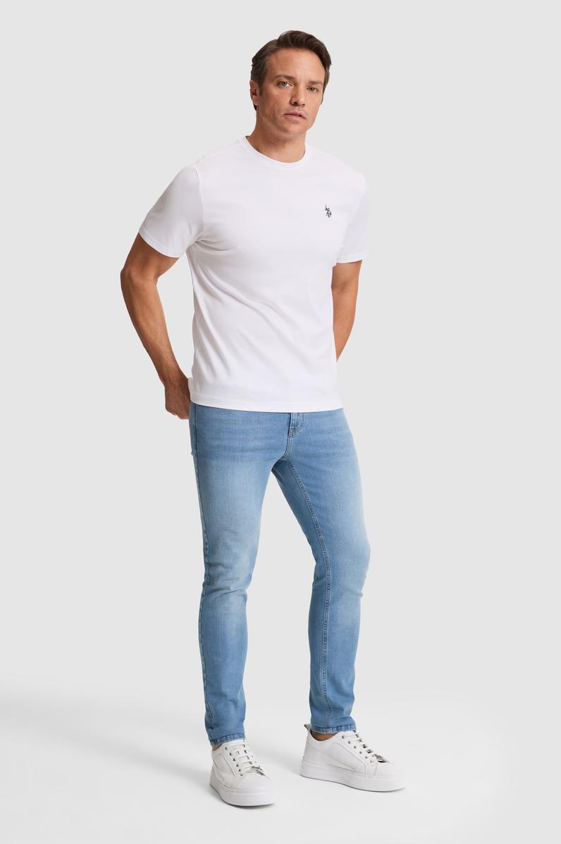 Erkek Açık Mavi Jean Pantolon