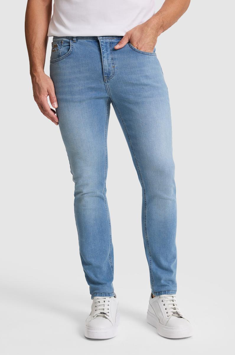 Erkek Açık Mavi Jean Pantolon