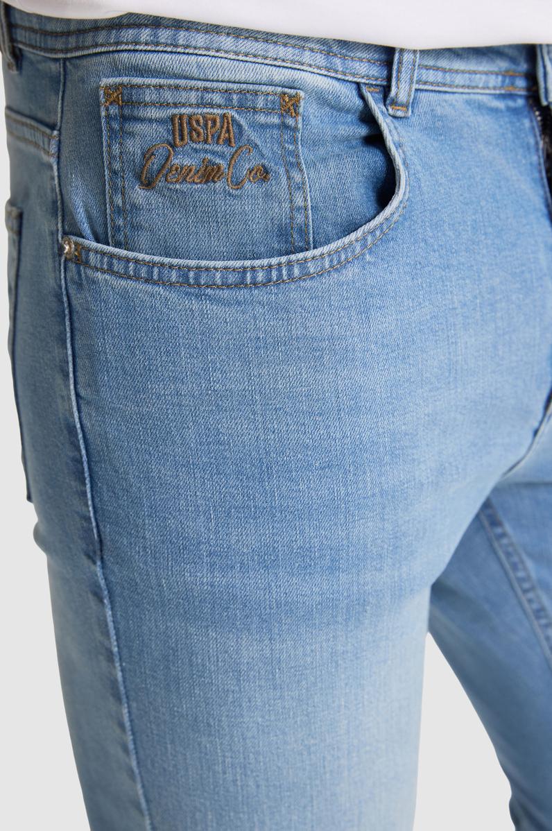 Erkek Açık Mavi Jean Pantolon