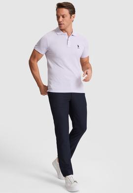 Erkek Lila Basic Tişört - 50322304122
