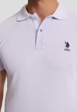 Erkek Lila Basic Tişört - 50322304122