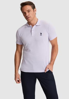 Erkek Lila Basic Tişört - 50322304122