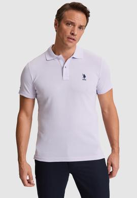 Erkek Lila Basic Tişört - 50322304122