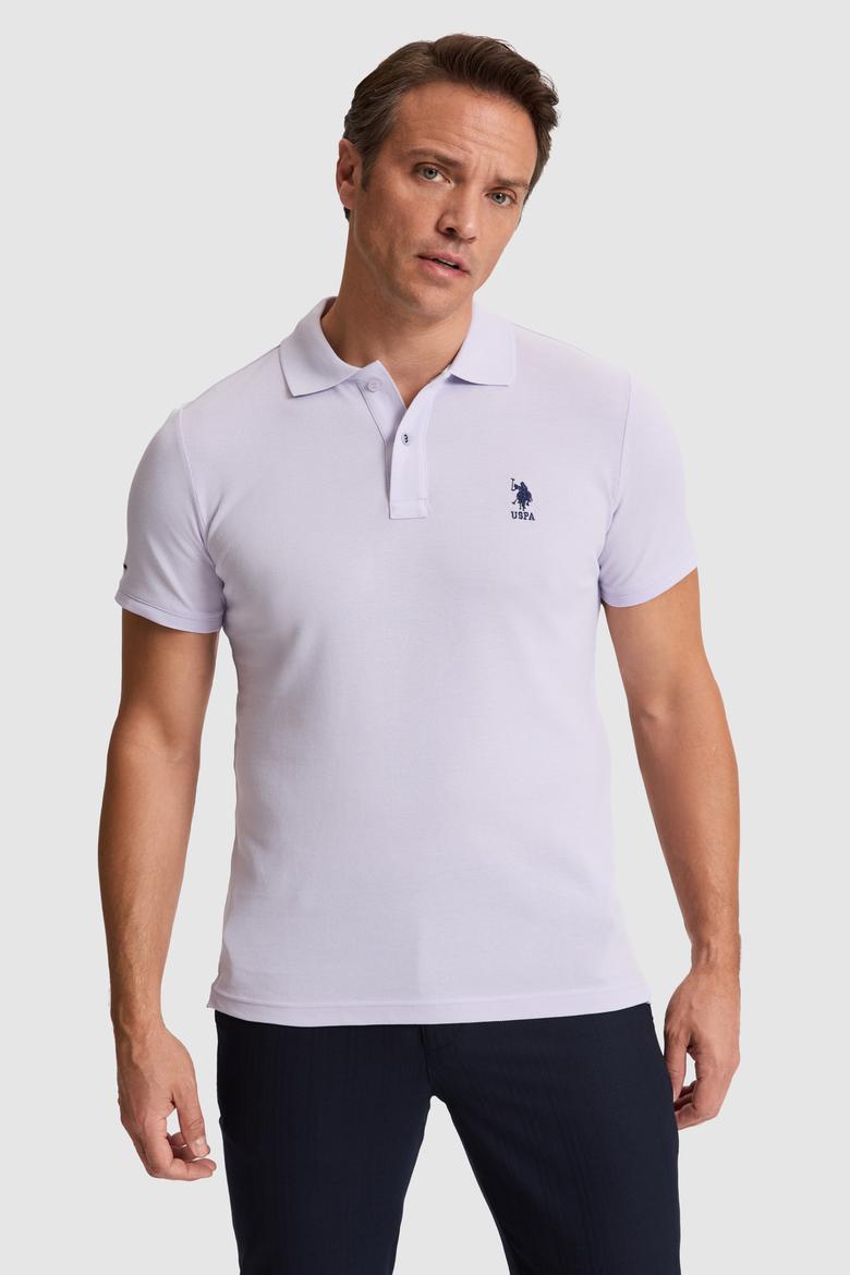 Erkek Lila Basic Tişört - 50322304122