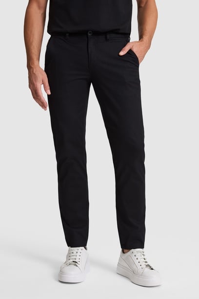 Erkek Siyah Kanvas / Chino Pantolon