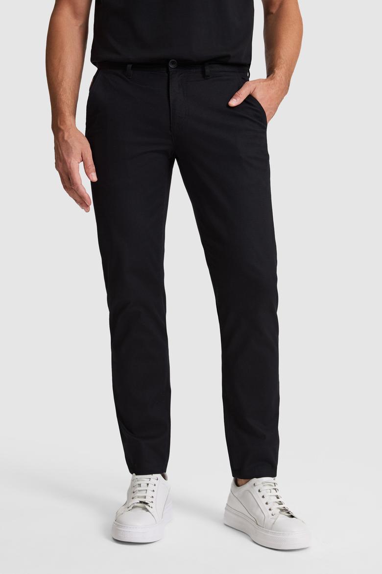 Erkek Siyah Kanvas / Chino Pantolon - 50322310283