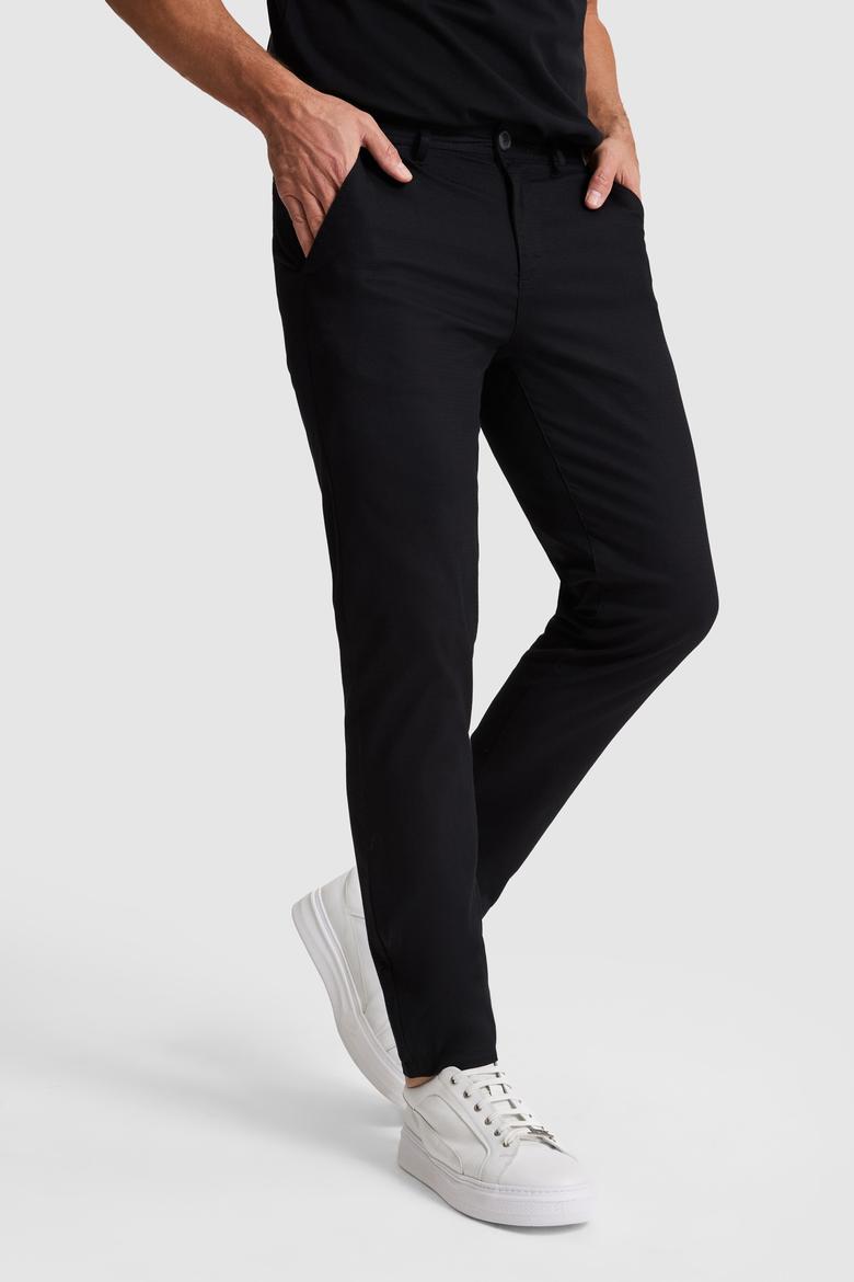Erkek Siyah Kanvas / Chino Pantolon - 50322310283