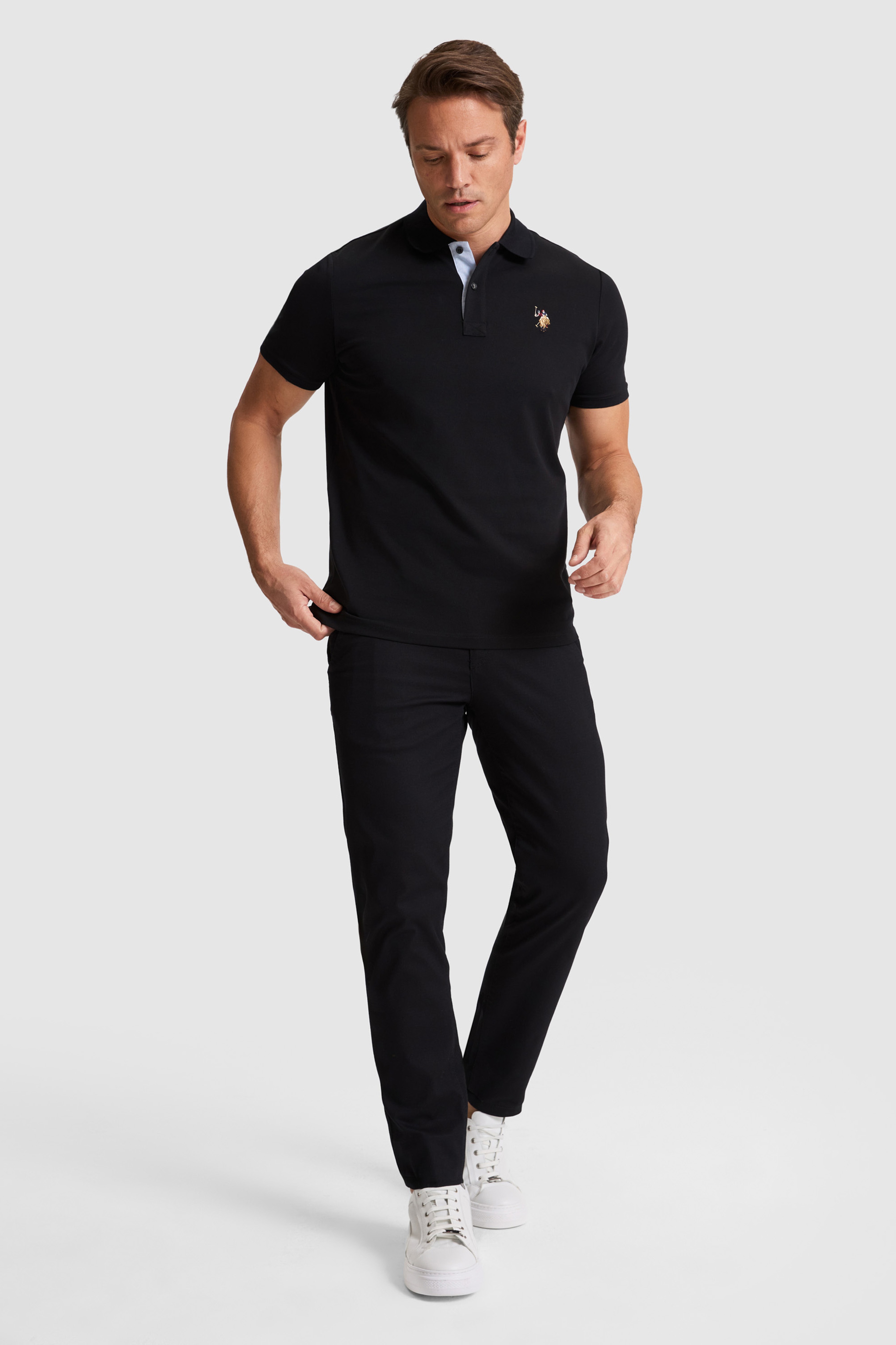 Erkek Siyah Kanvas / Chino Pantolon