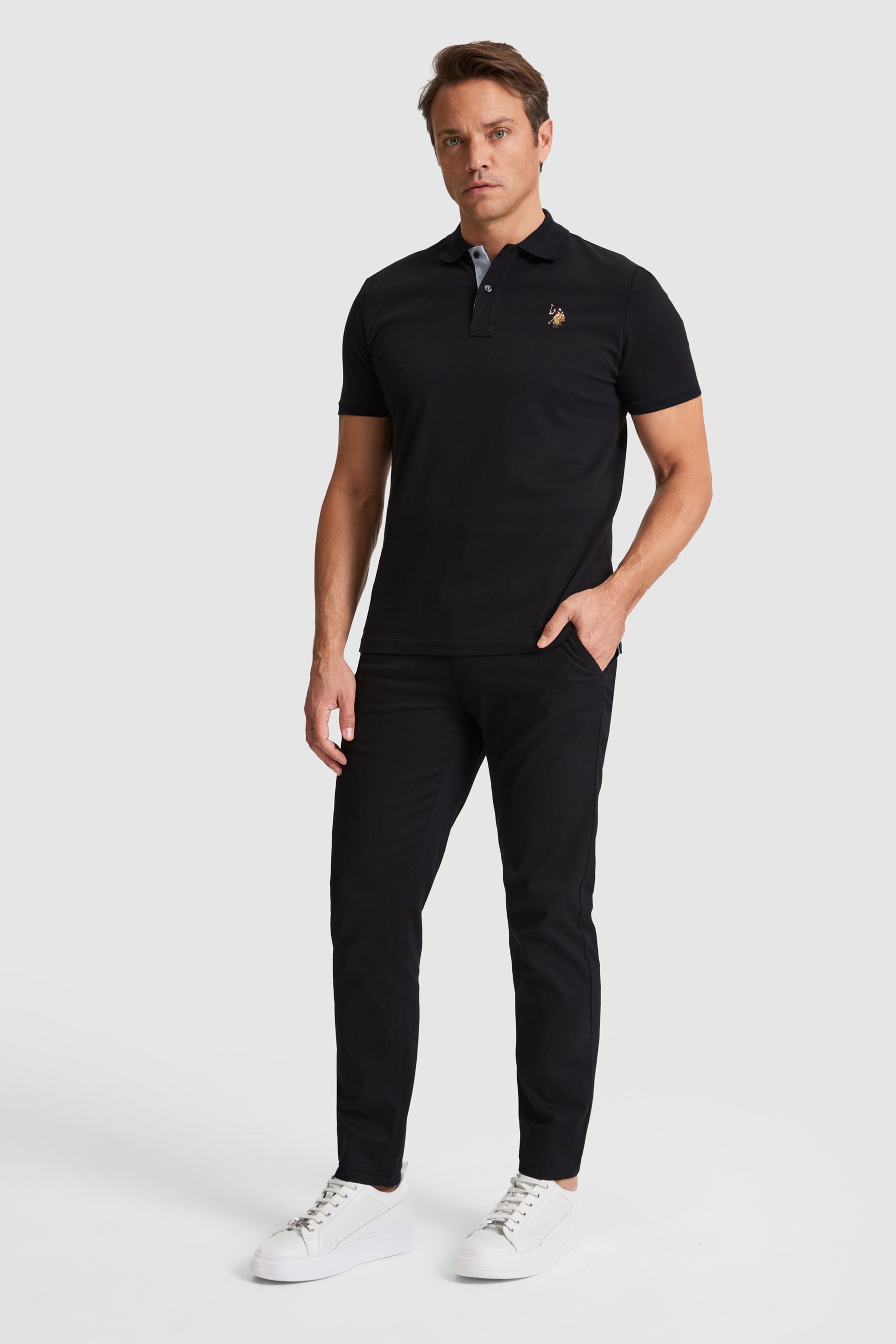 Erkek Siyah Kanvas / Chino Pantolon - Image 1