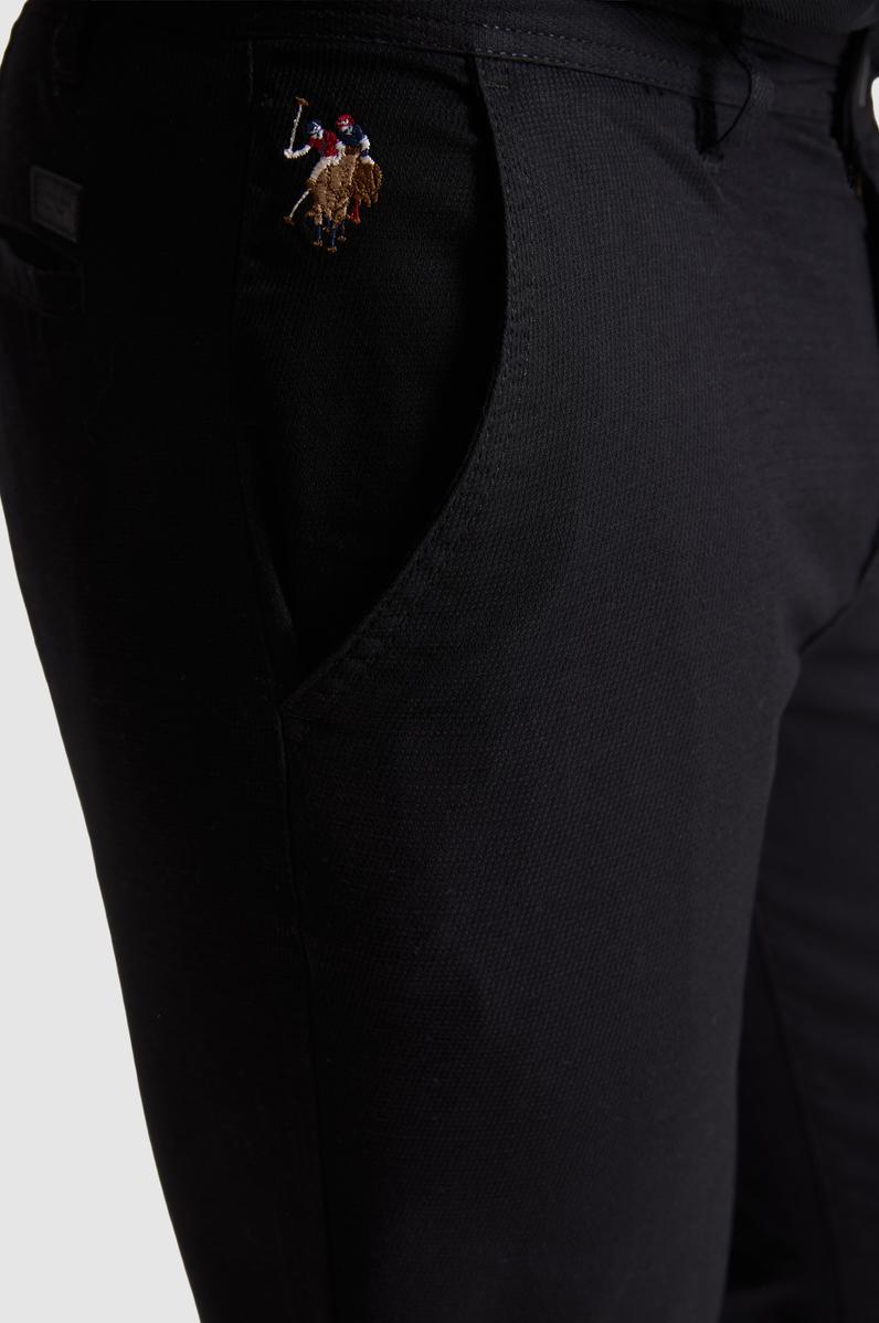 Erkek Siyah Kanvas / Chino Pantolon