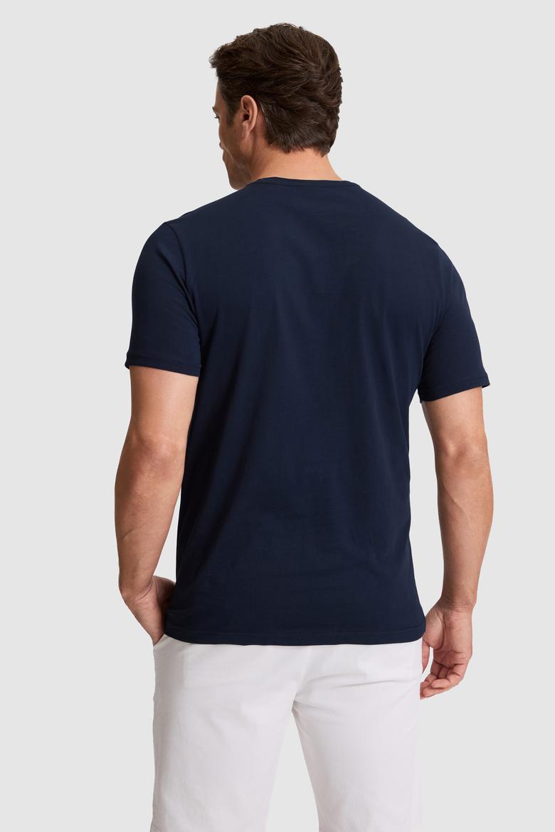 Erkek Lacivert Basic Tişört - 50322518032