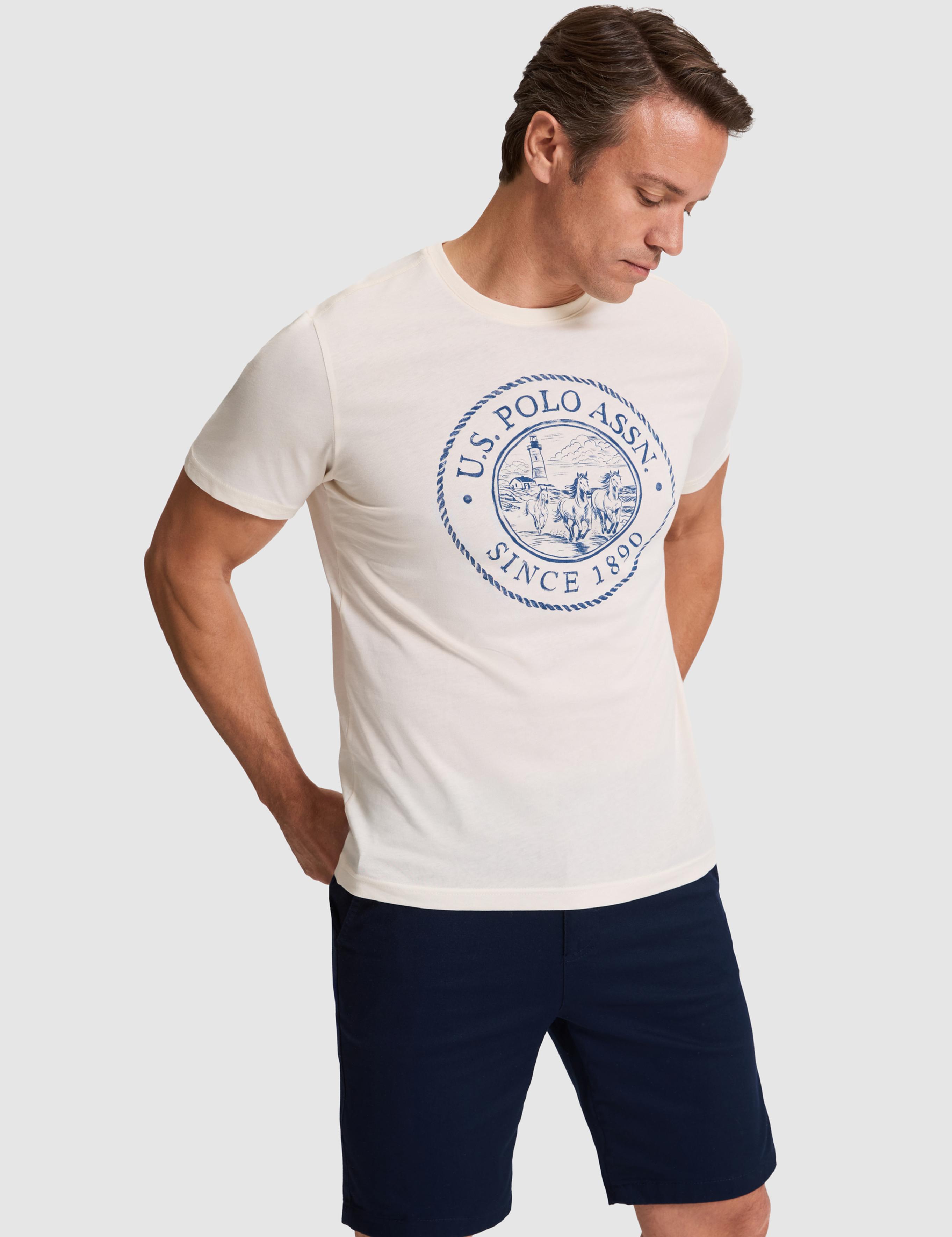 تی شرت یقه گرد رگولار مردانه یو اس پولو | U.S. Polo Assn. - تصویر 3