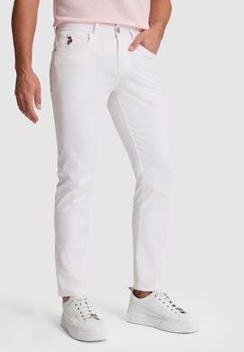Erkek Beyaz Kanvas / Chino Pantolon - 50322356094