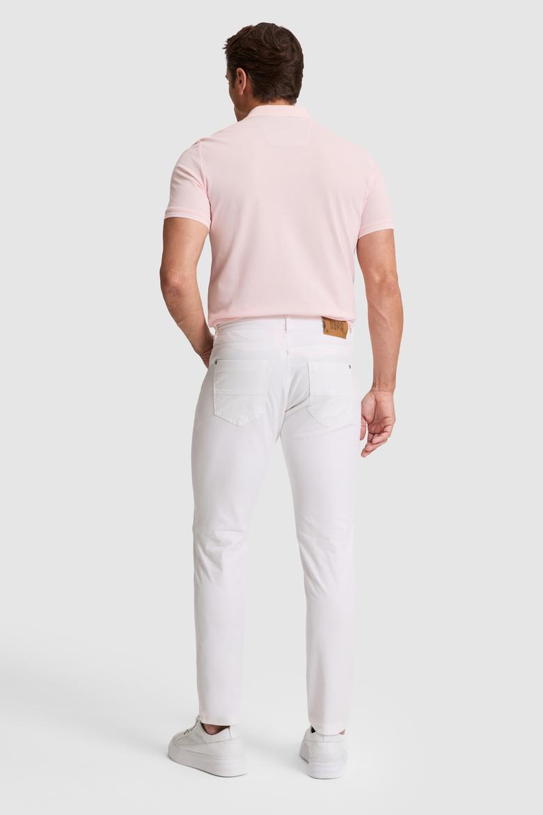 Erkek Beyaz Kanvas / Chino Pantolon - 50322356094