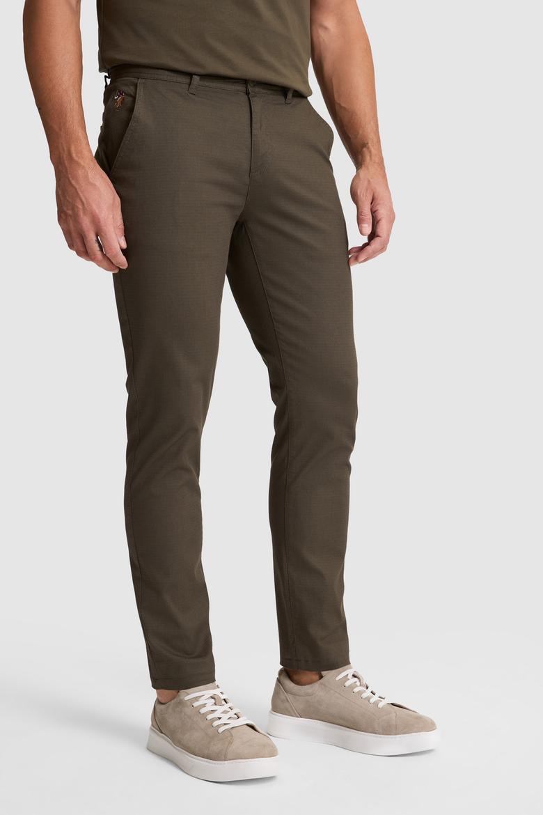 Erkek Koyu Haki Kanvas / Chino Pantolon - 50322310535